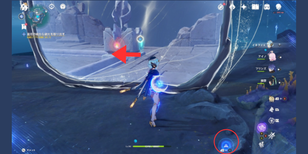 盈月の鏡から破片を取り出す_ギミック_2
